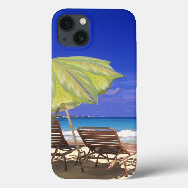Beach Umbrella, Abaco, Bahamas Case-Mate iPhone Case (Back)