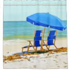 Beach, Umbrella and Chairs
