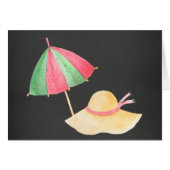 Beach Umbrella and Hat (Front Horizontal)