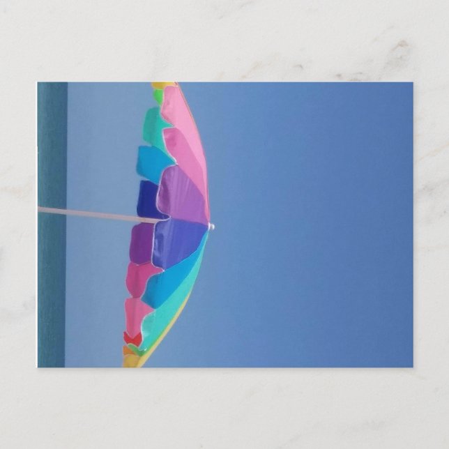 Beach umbrella postcard (Front)