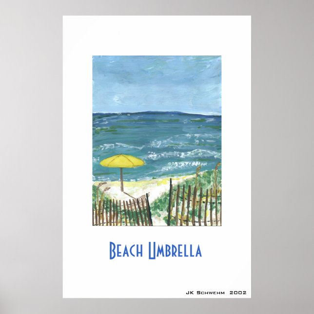 Beach Umbrella Poster (Front)