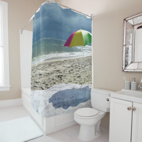 Beach Umbrella  Shower Curtain