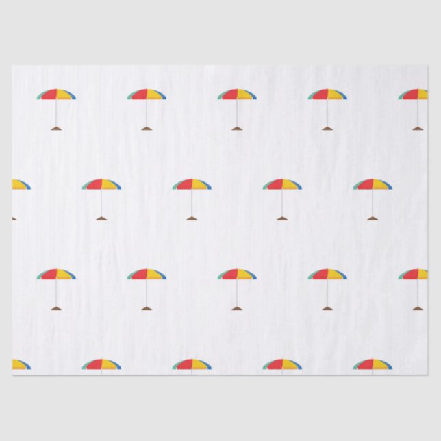 Beach Umbrella Tissue Paper (Front)