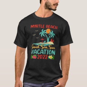 Beach Vacation 2022 Retro Sunset South Carolina My T-Shirt