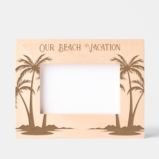 Beach Vacation Engraved Frames (Front)