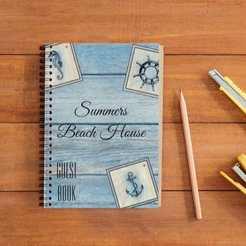 Beach Vacation Home House Guest Book Sign In