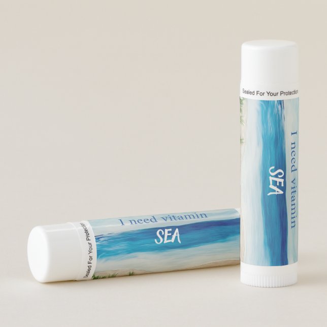 Beach Vacation Lip Balm (Front)