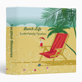 Beach Vacation Memories Binder