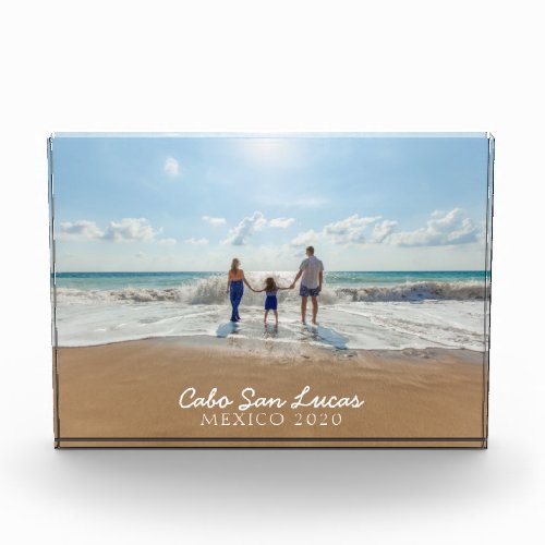 Beach Vacation Memories Keepsake Photo Block