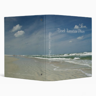 Beach Vacation Plans 1" 3 Ring Binder