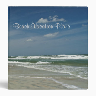 Beach Vacation Plans 1.5" 3 Ring Binder