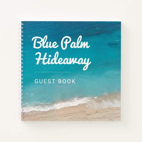 Beach Vacation Rental Custom Guest Book