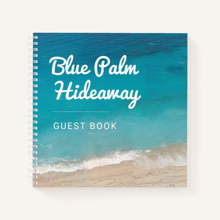 Beach Vacation Rental Custom Guest Book