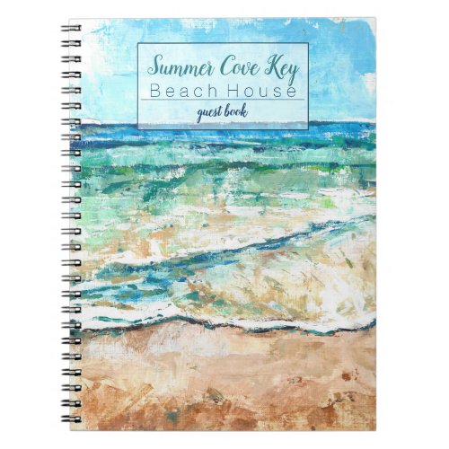 Beach Vacation Rental House Guest Book