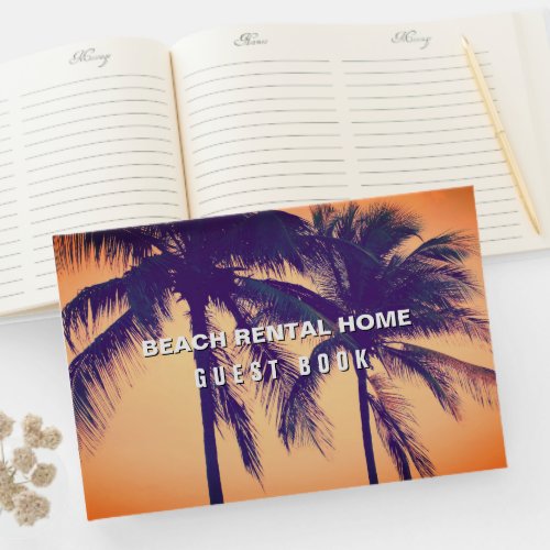 Beach vacation rental property photo guest books