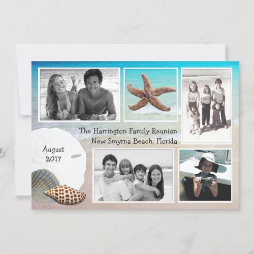 Beach Vacation Reunion Multi Photo Cards