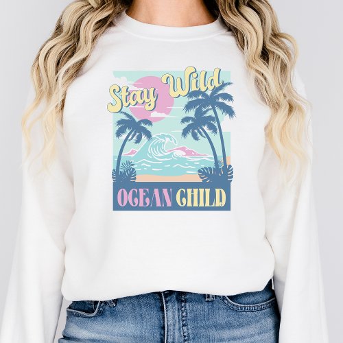 Beach Vacation Shirt Vintage Summer Vibes Womens