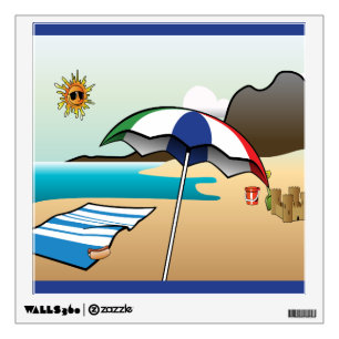 Beach Vacation Wall Decal