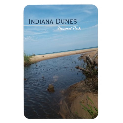 Beach Veiw Indiana Dunes National Park  Magnet