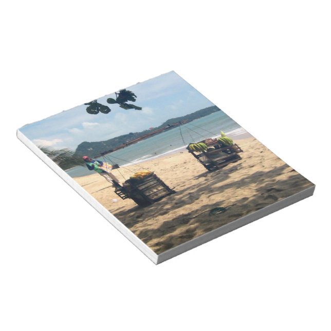 Beach Vendings ... Lamai Beach, Koh Samui Island Notepad (Angled)