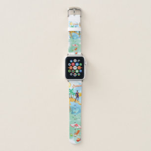 BEACH VIBE " 38mm Apple Watch Band