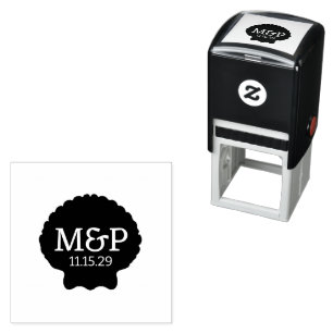 Beach Vibe Initials Self-inking Stamp