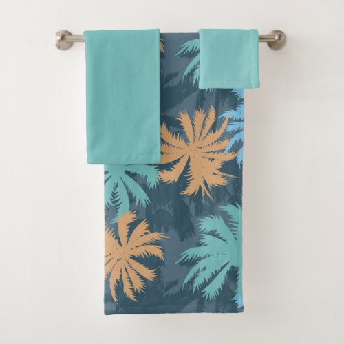 Beach Vibe Palm Tree  Bath Towel Set