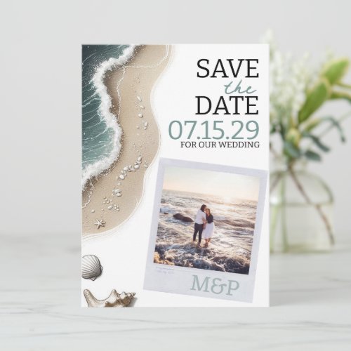 Beach Vibe Photo Save The Date