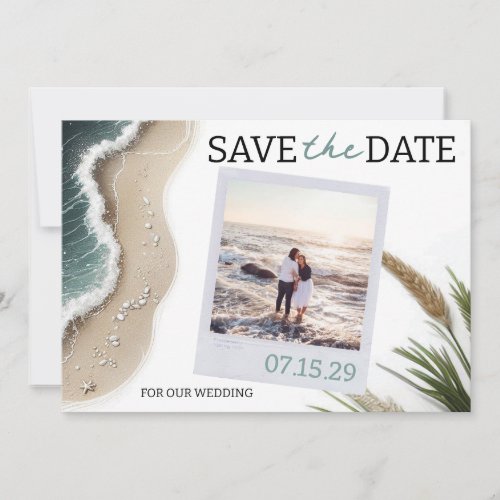 Beach Vibe Photo Save The Date