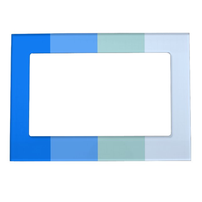 Beach Vibes, Blue Stripes Magnetic Frame (Front)