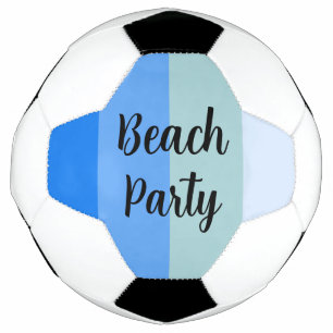 Beach Vibes, Blue Stripes Soccer Ball