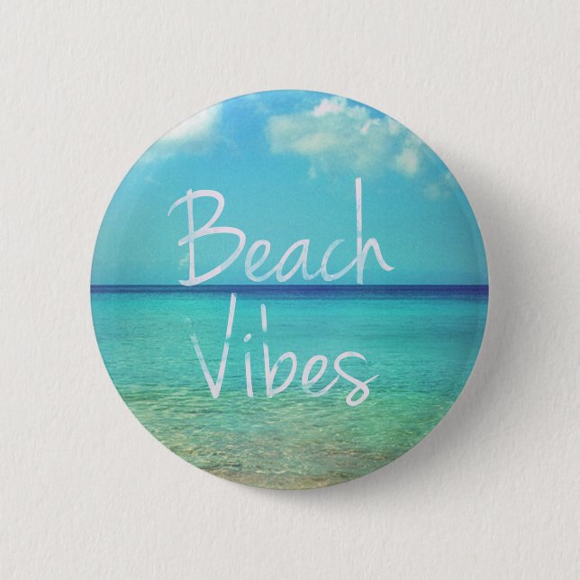 Beach vibes button (Front)