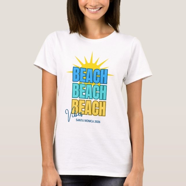 Beach Vibes Custom  T-Shirt (Front)