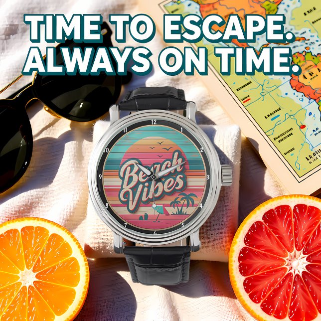  Beach Vibes Design and Tropical Sunset Watch (Creator Uploaded)
