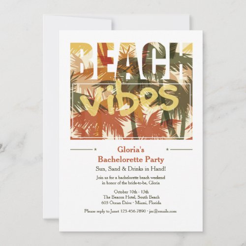Beach Vibes Invitation