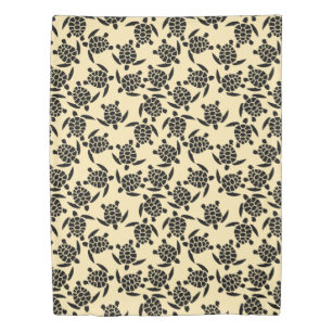 Beach Vibes Motif   Sea Turtle Pattern Duvet Cover