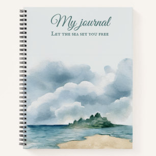 Beach Vibes Notebook Coastal Journal