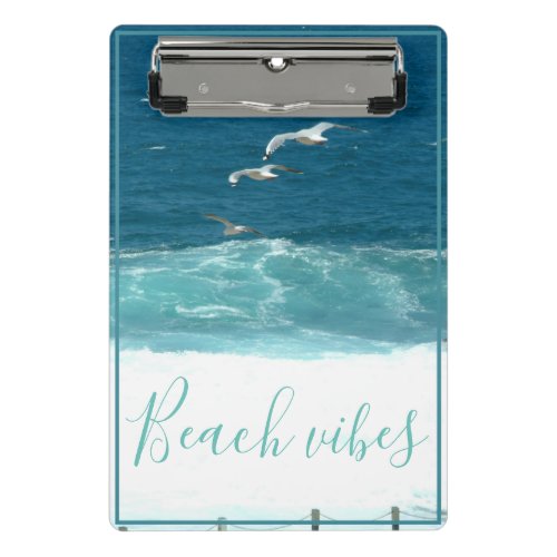 Beach Vibes Ocean Waves Mini Clip Board