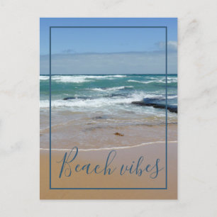 Beach Vibes Ocean Waves Postcard