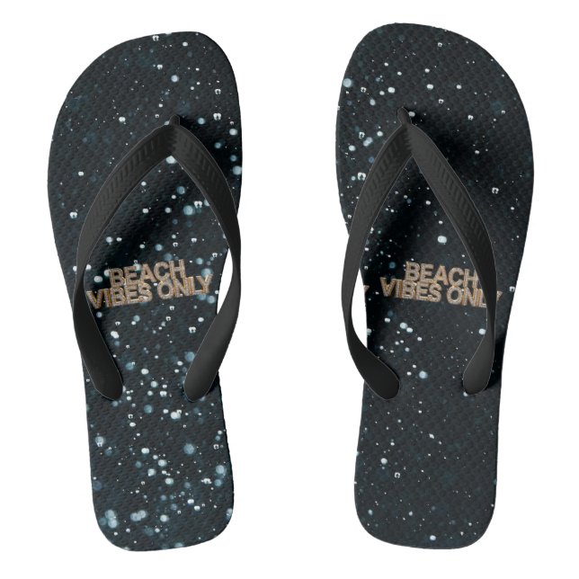 Beach Vibes Only Pair of Flip Flops (Footbed)
