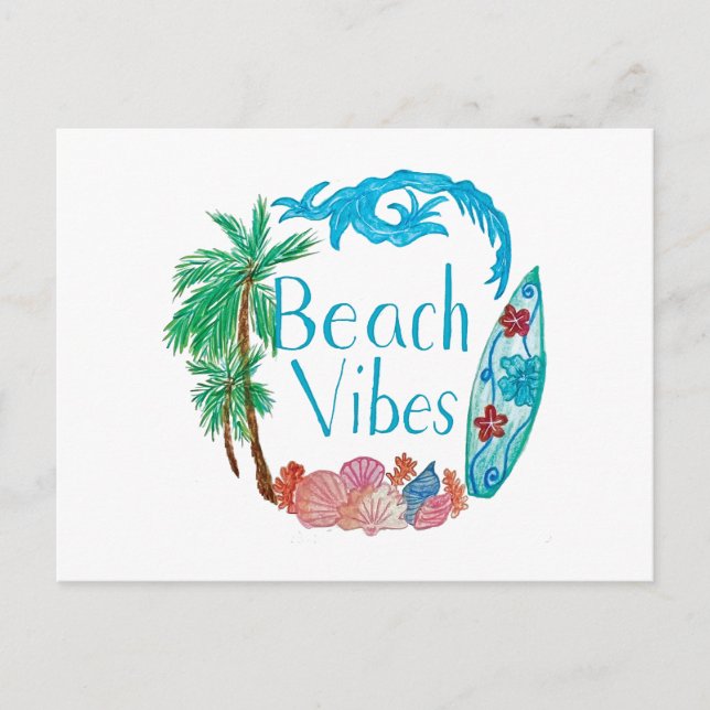 Beach Vibes Postcard (Front)