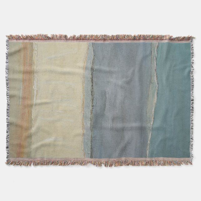 Beach Vibes Print  Throw Blanket (Front)