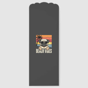 Beach Vibes Pug Dog Sunset Bookmarks