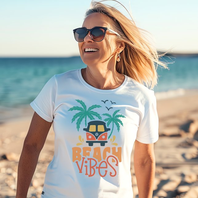 Beach Vibes Retro T-Shirt (Beach Vibes Tshirt)