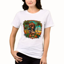 Beach Vibes: Sailor Jerry unique womens T-shirt