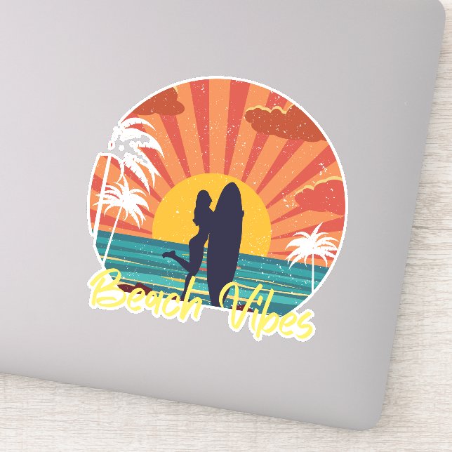 Beach Vibes Sticker (Detail)