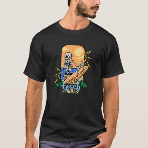 Beach vibes  sunshineskullsummer T_Shirt