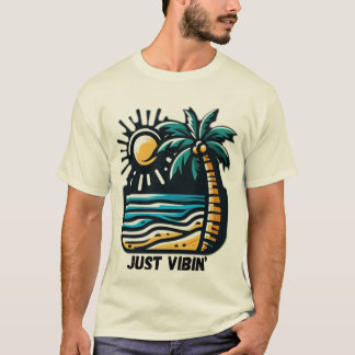 Beach Vibes T-Shirt – Aesthetic Ocean Sunset