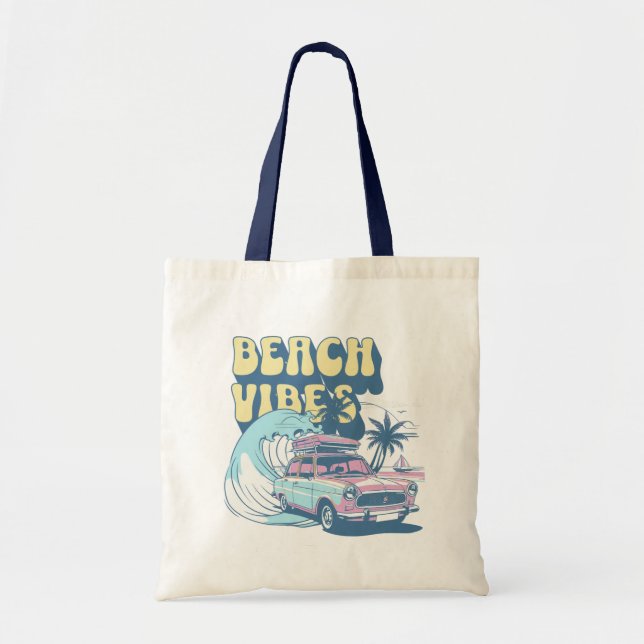 Beach Vibes Tote Bag (Front)