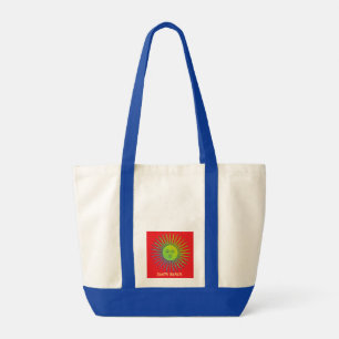 Beach Vibes Tote with Custom Name & Sun Logo Bag